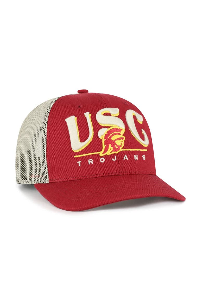Men's '47 Cardinal USC Trojans Arid Adjustable Trucker Hat, Alternate, color, Cardinal