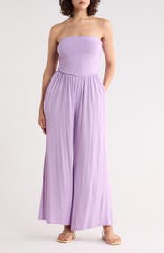 WEST K Strapless Wide Leg Jumpsuit