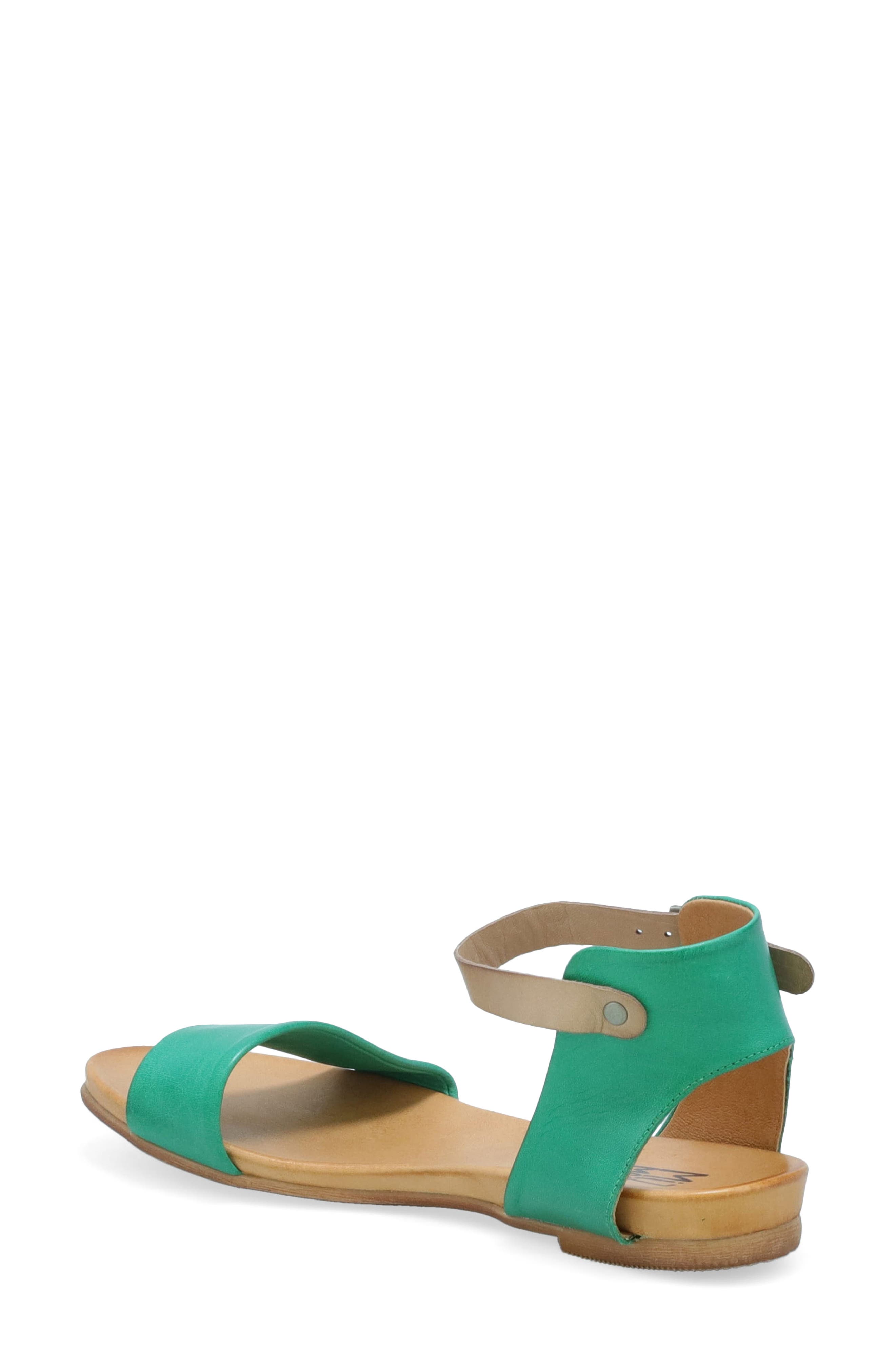 Miz Mooz Alanis Flat Sandal, Alternate, color, Emerald