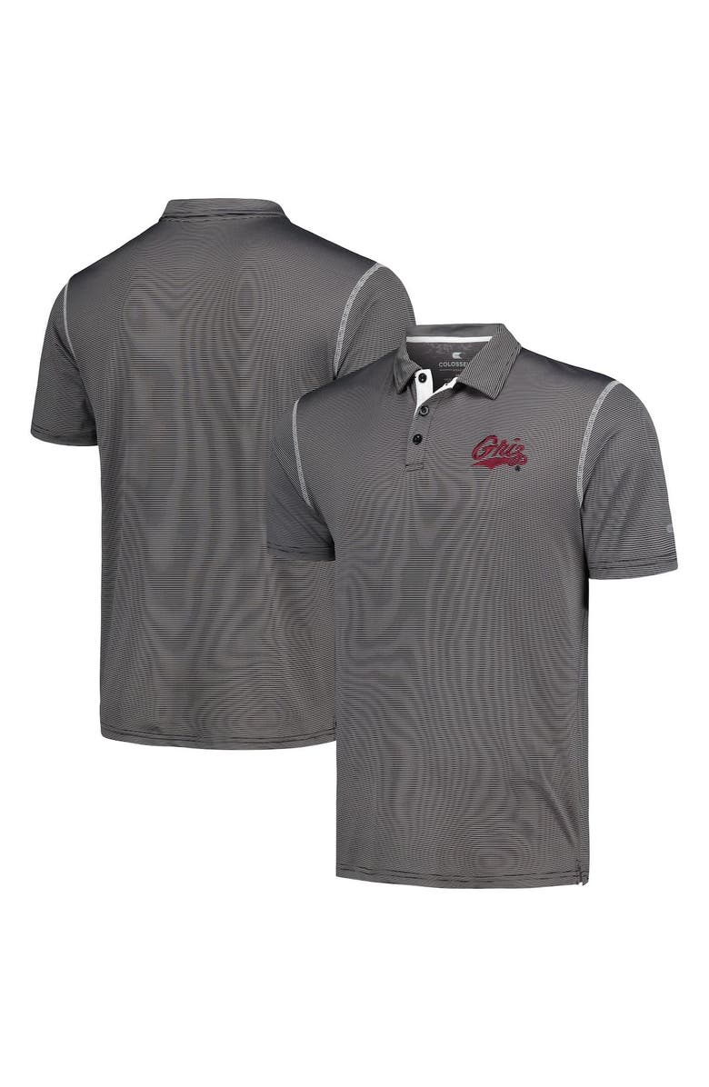 COLOSSEUM Men's Colosseum Black Montana Grizzlies Cameron Polo, Alternate, color, Black