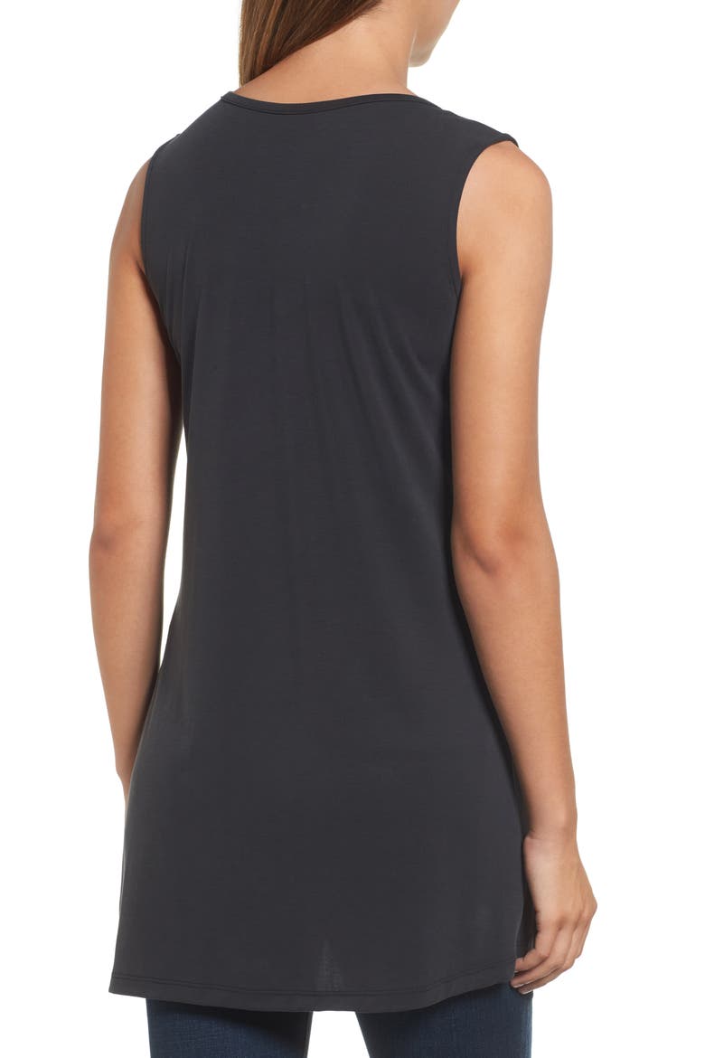 Asymmetrical Top, Alternate, color, BLACK