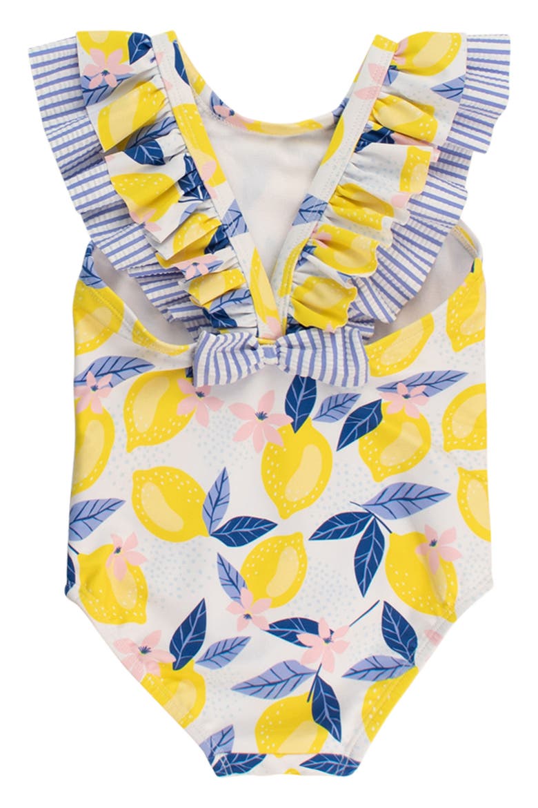 Lemon Capri Ruffle One-Piece Swimsuit, Alternate, color, YELLOW