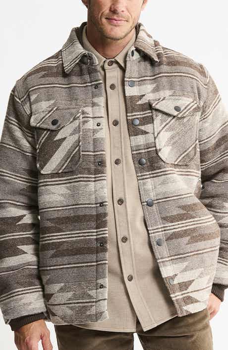 Faux Fur Lined Shirt Jacket