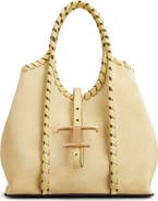 Tod's Mini T Timeless Suede Shopping Bag