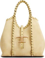 Tod's Mini T Timeless Suede Shopping Bag