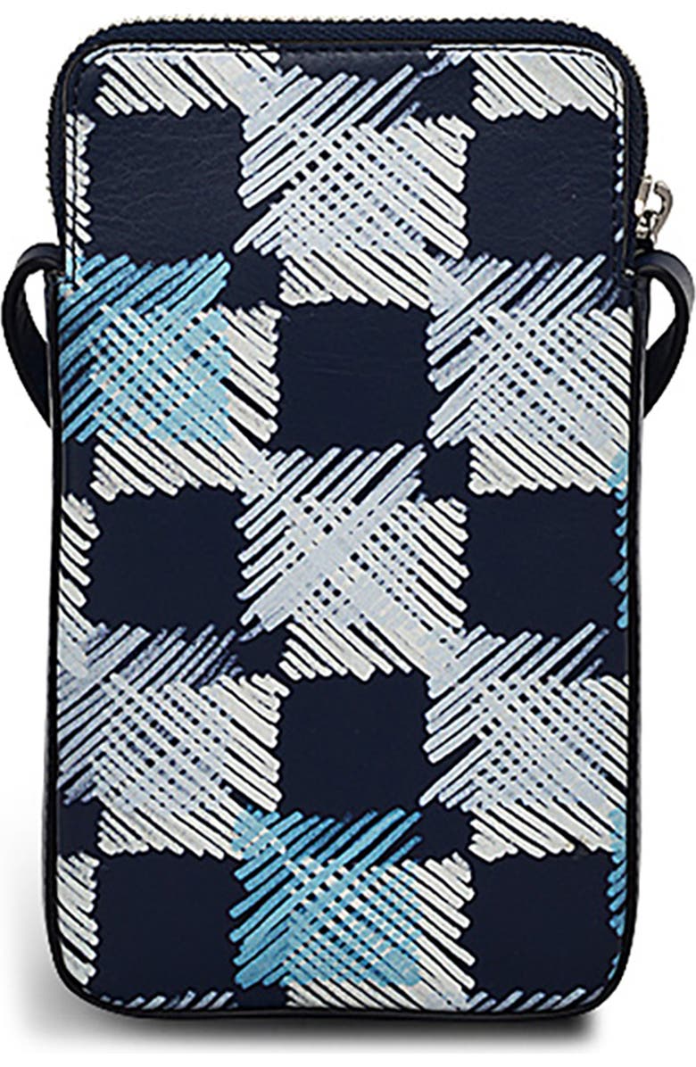Radley Check Me Out Medium Phone Crossbody Bag, Alternate, color, Ink