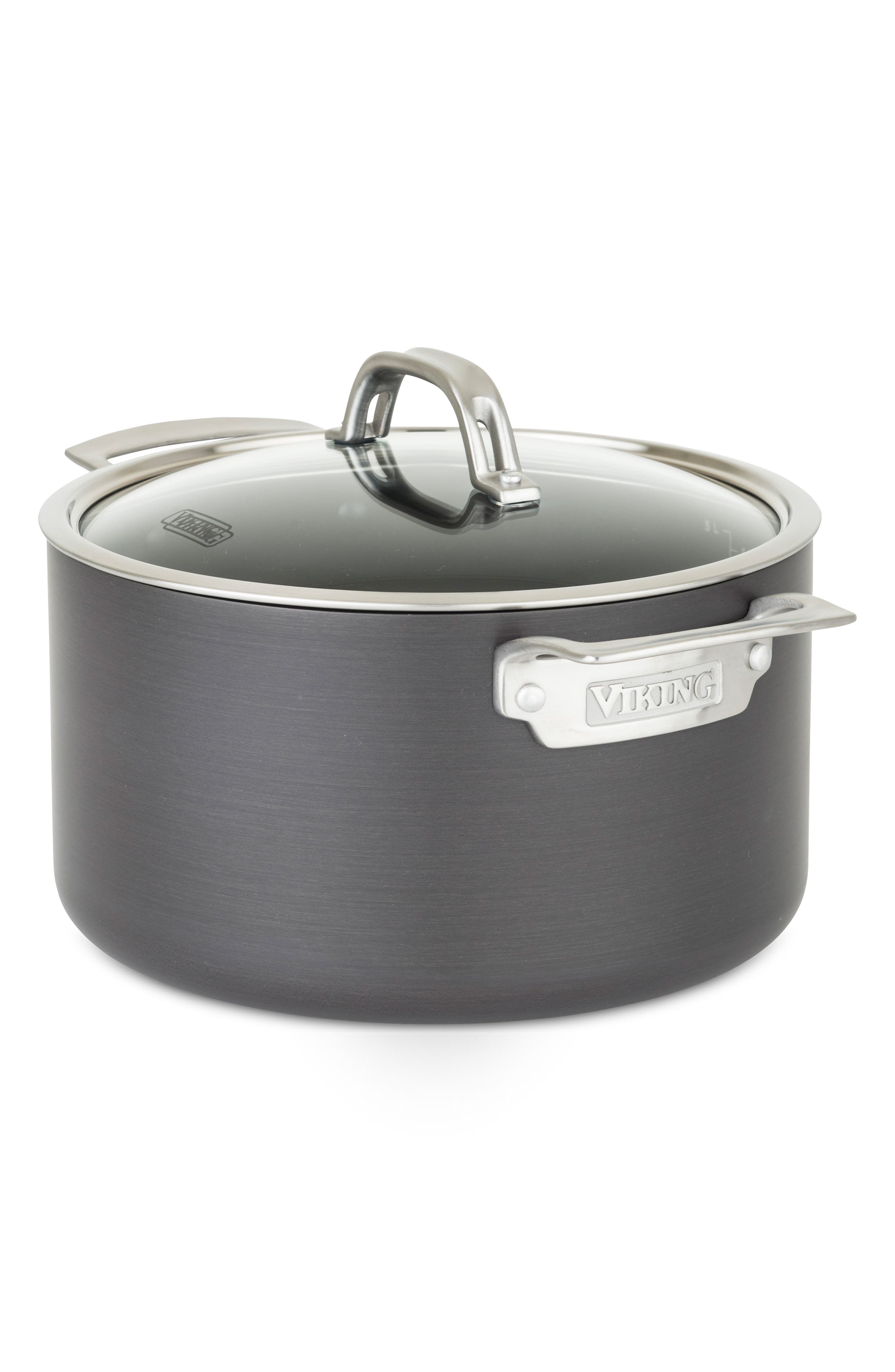 Viking Hard Anodized Nonstick 6-Quart Dutch Oven With Lid