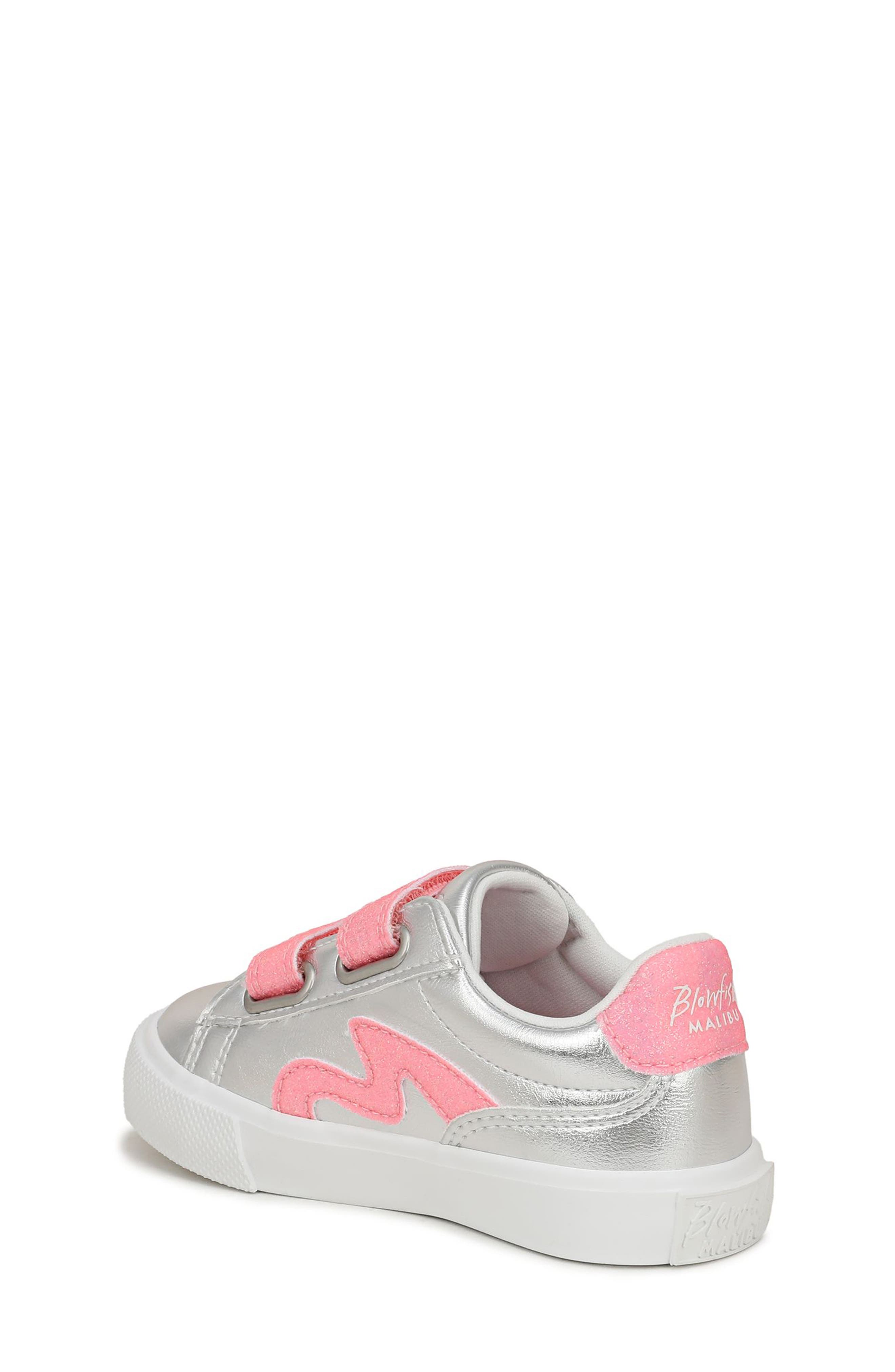 Blowfish Malibu Kids' Vice Sneaker, Alternate, color, Silver/ Pink