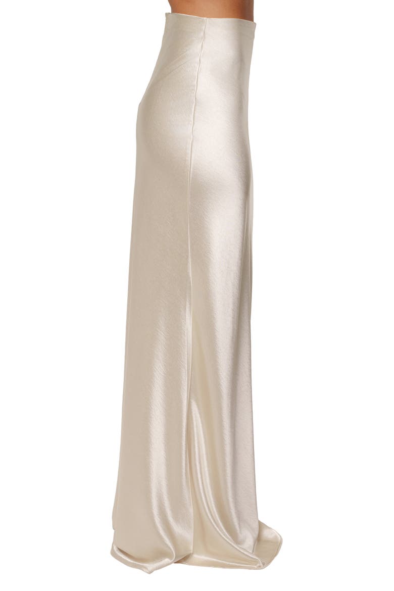 Tradition Satin Maxi Skirt, Alternate, color, Champagne