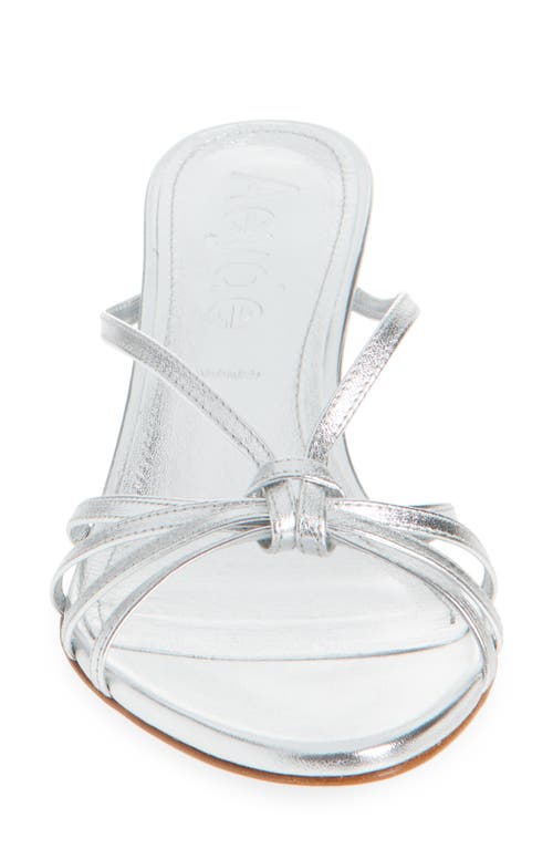 Aeyde 55mm Abby Metallic Leather Sandals