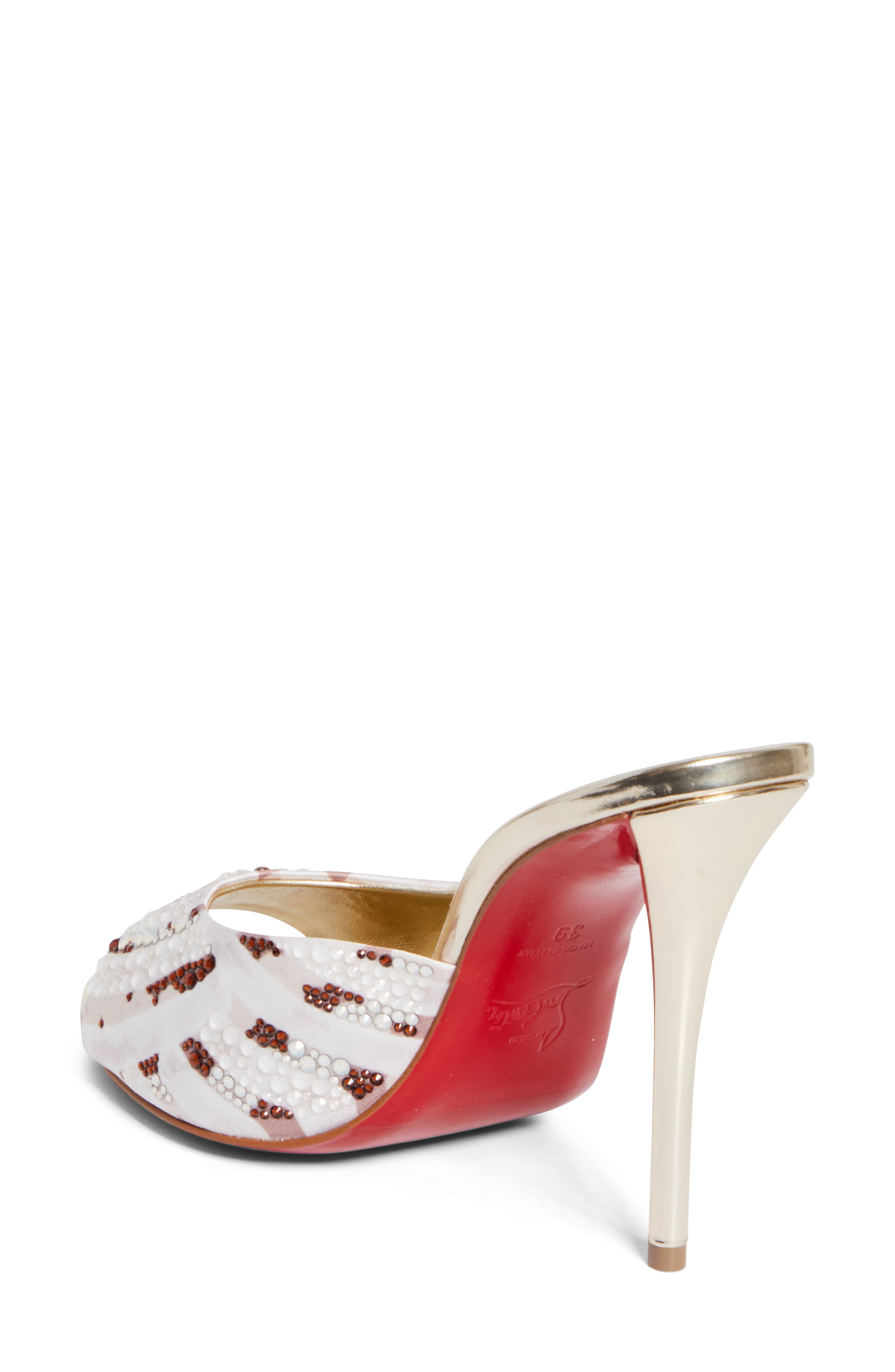 Miss Z Gaagal Strass Sandal, Alternate, color, MULTI LECHE/ PLATINE
