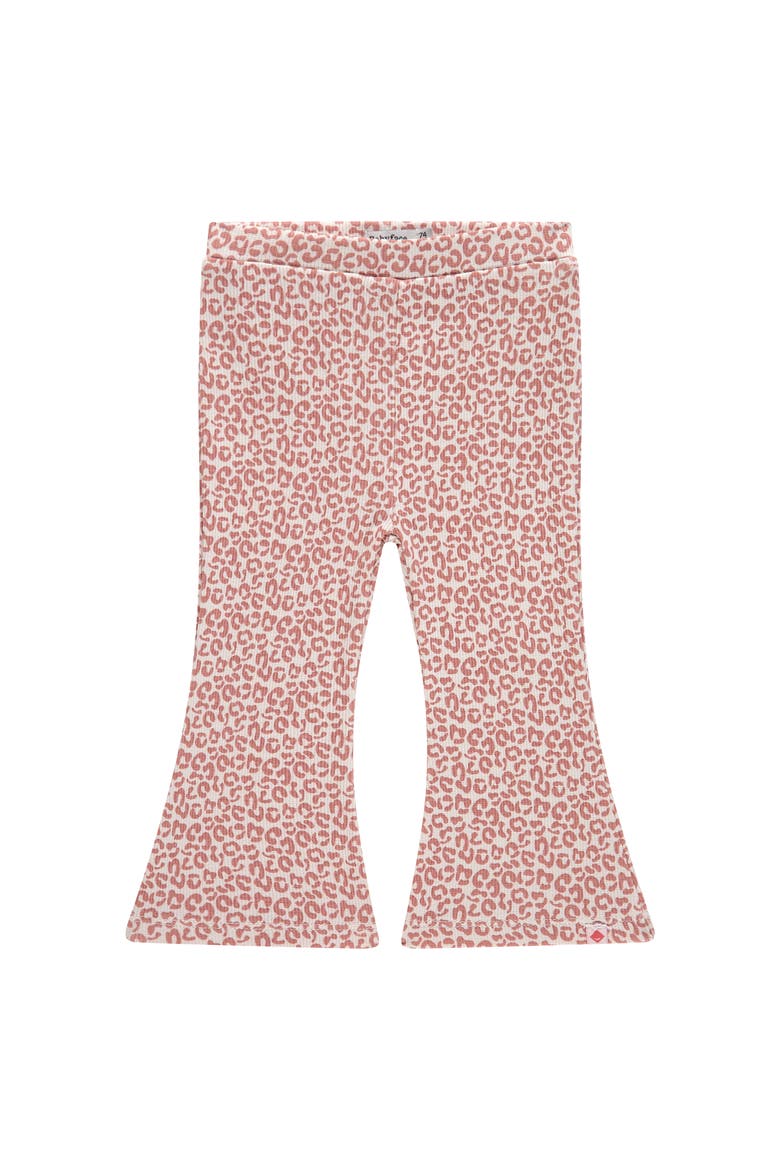 Leopard Print Flare Leggings, Main, color, Light Pink