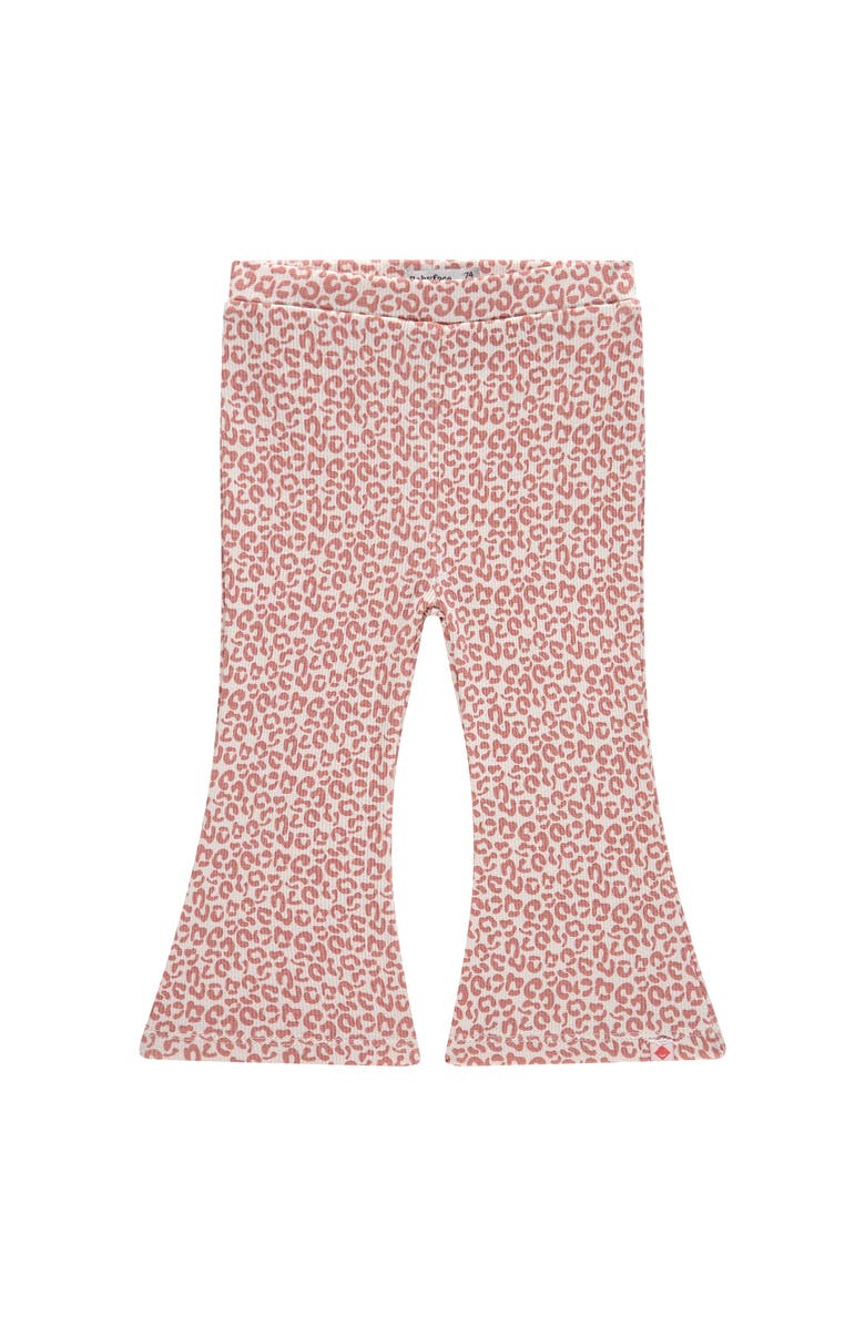 BABYFACE Leopard Print Flare Leggings, Main, color, Light Pink