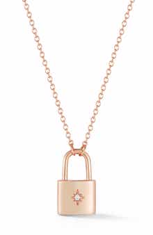 GLAZE JEWELRY Star Padlock Pendant Necklace