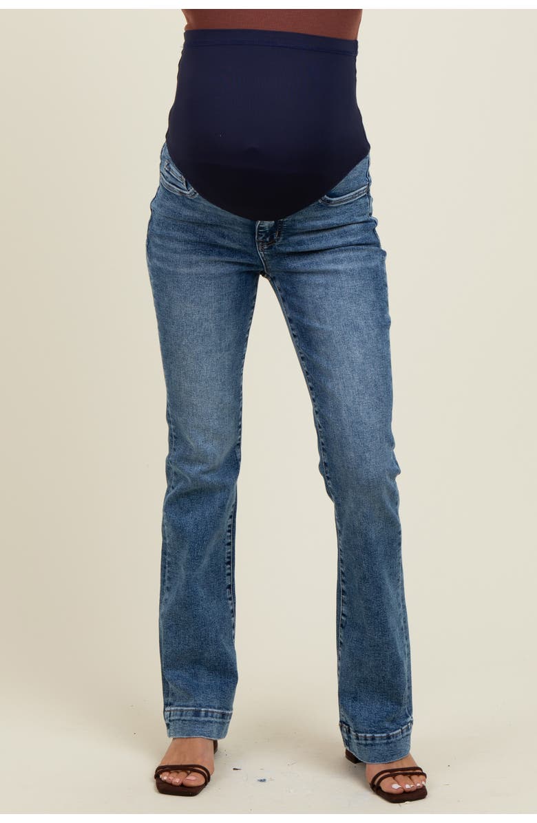 PinkBlush Wide Hem Maternity Bootcut Jeans, Alternate, color, 