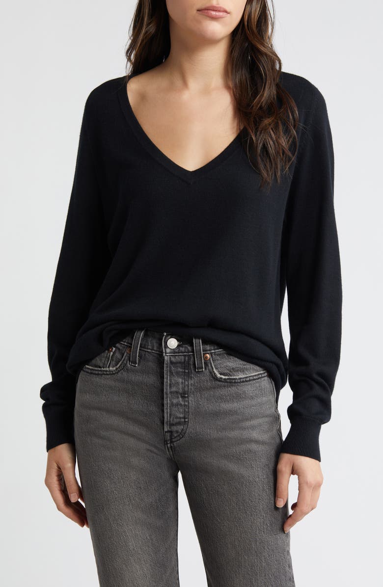 Treasure & Bond Relaxed V-Neck Sweater, Main, color,