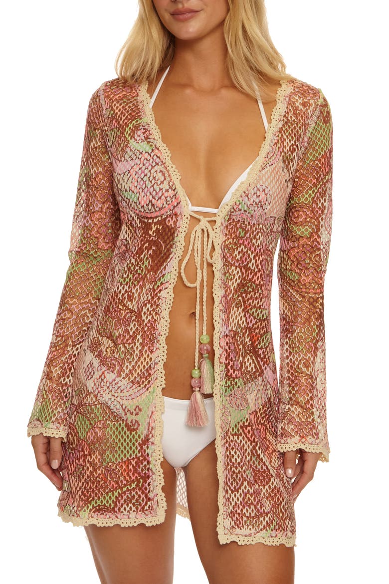 Paradise Cover-Up, Main, color, BROWN MULTI
