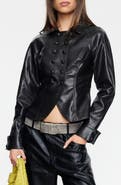 LIONESS Form Faux Leather Jacket