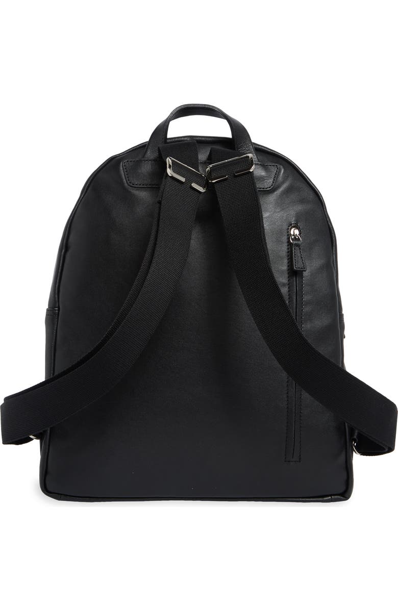 Longchamp Patchwork Leather Backpack, Alternate, color, Black