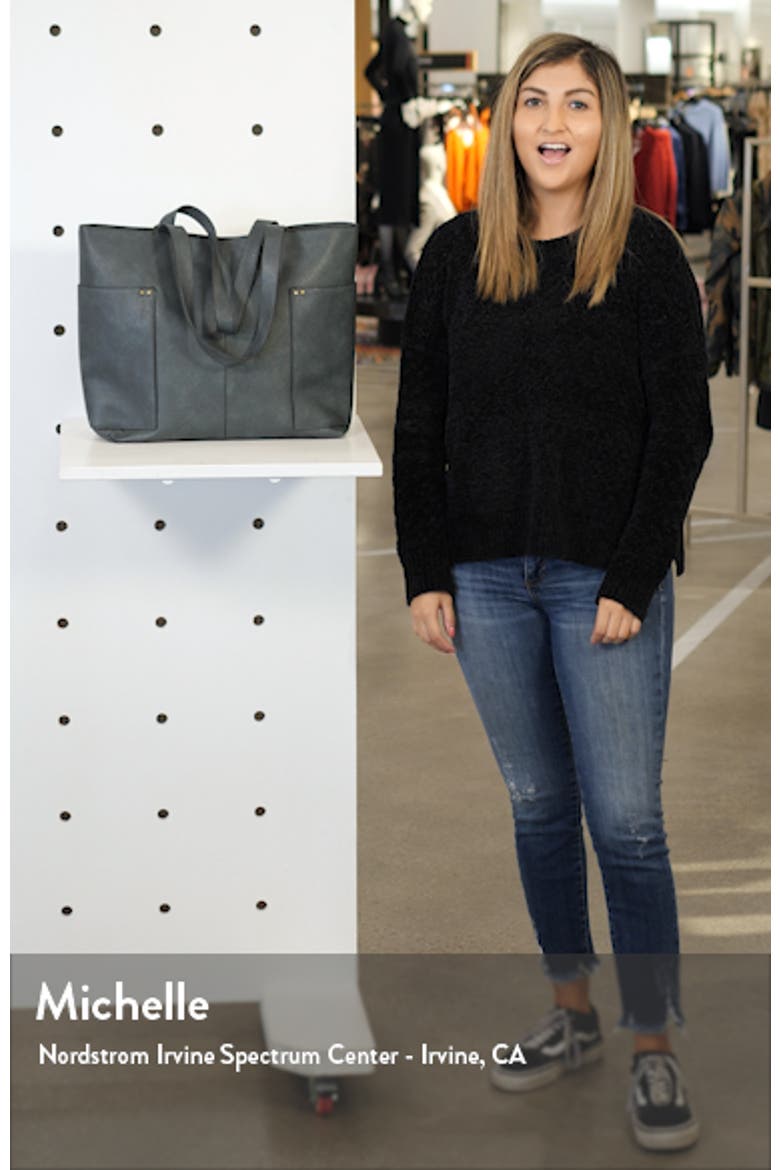 Studded Faux Leather Tote video
