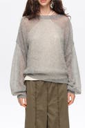 Bimba y Lola Mohair boat neck sweater