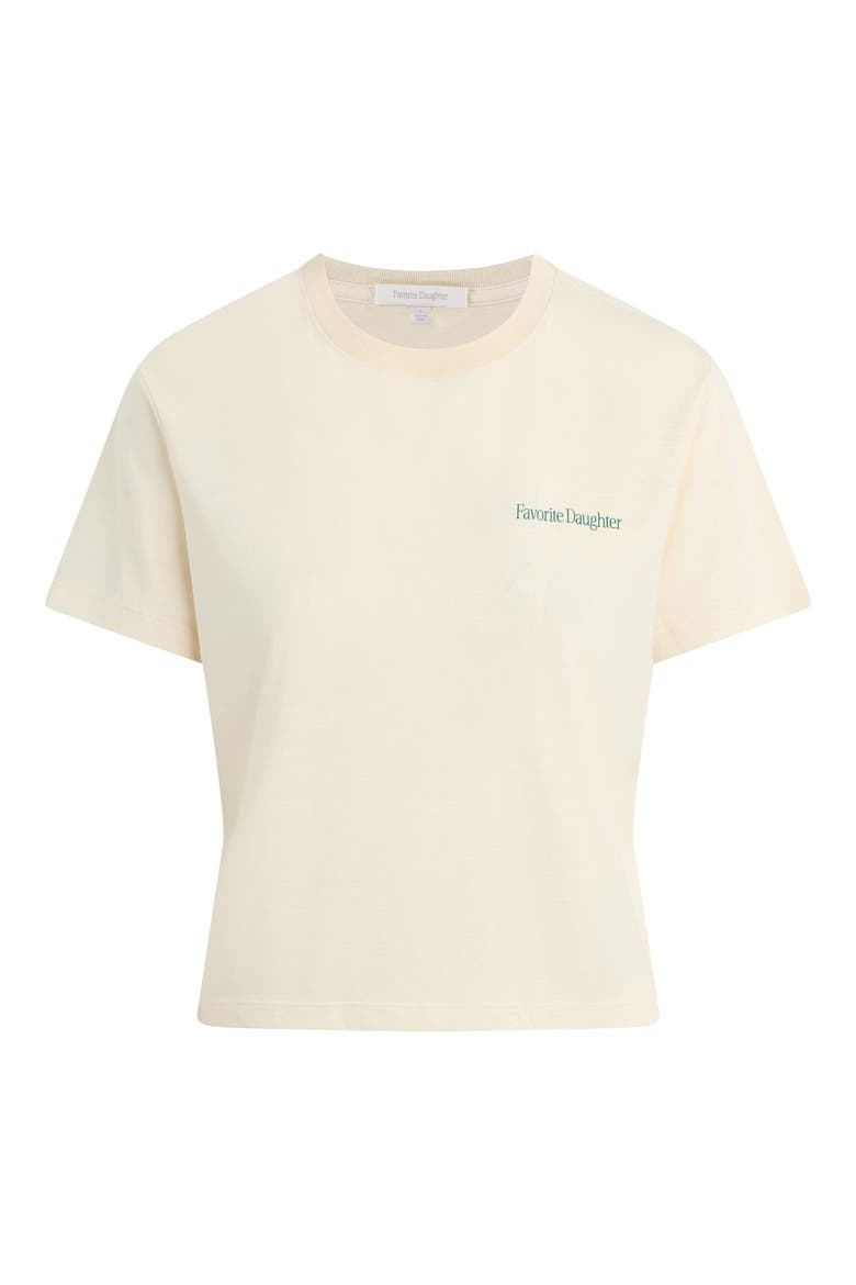 Logo Graphic Crop T-Shirt, Main, color, IVORY