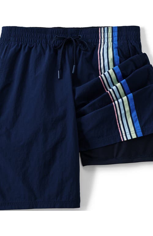 Lands' End 9" Volley Hydroliner Swim Trunks In Blue