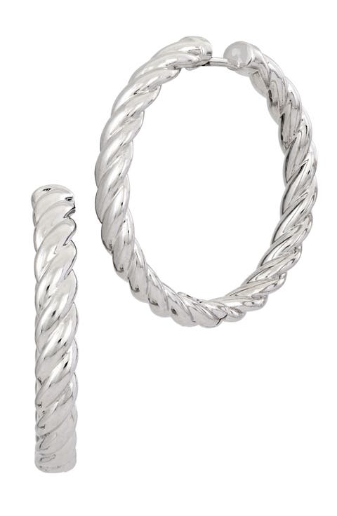 Italian Like Twist Hoop Earrings