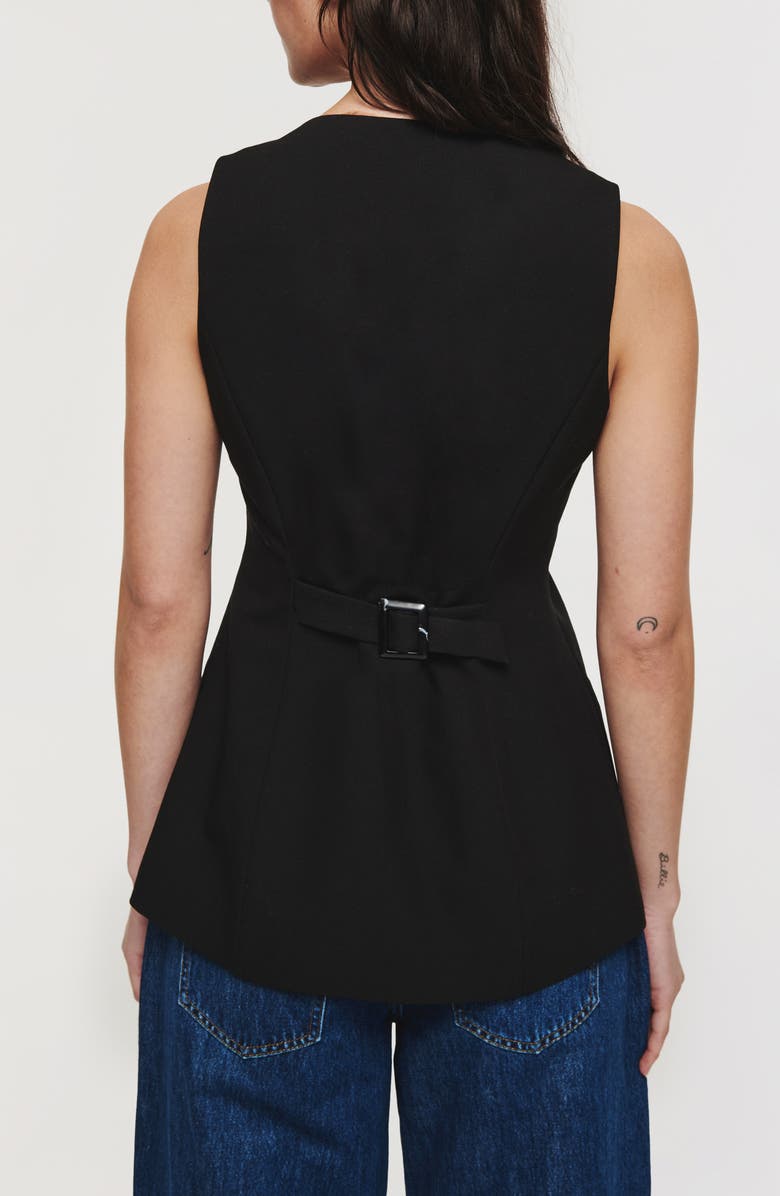 ALIGNE Leo Collarless Vest, Alternate, color, Black