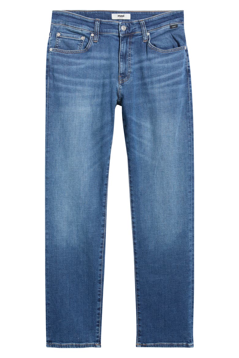 Zach Straight Leg Jeans, Alternate, color, MID BRUSHED CLASSIC