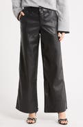 Sanctuary Faux Leather Wide Leg Pants