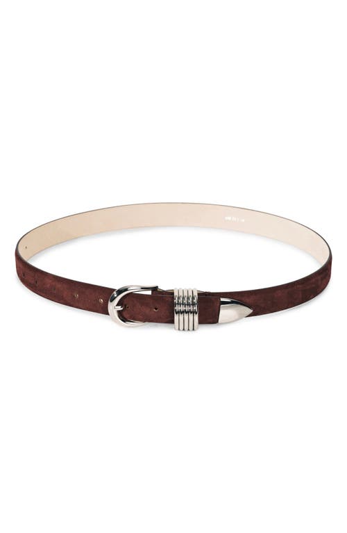Déhanche Hollyhock Suede Belt in Garnet  product