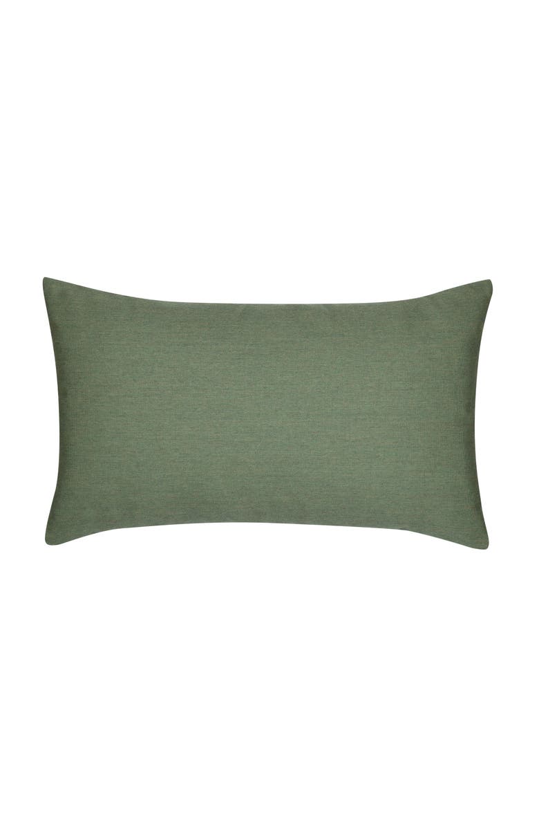 Elaine Smith Basketweave Hand Woven Indoor & Outdoor Accent Pillow, Alternate, color, Fern