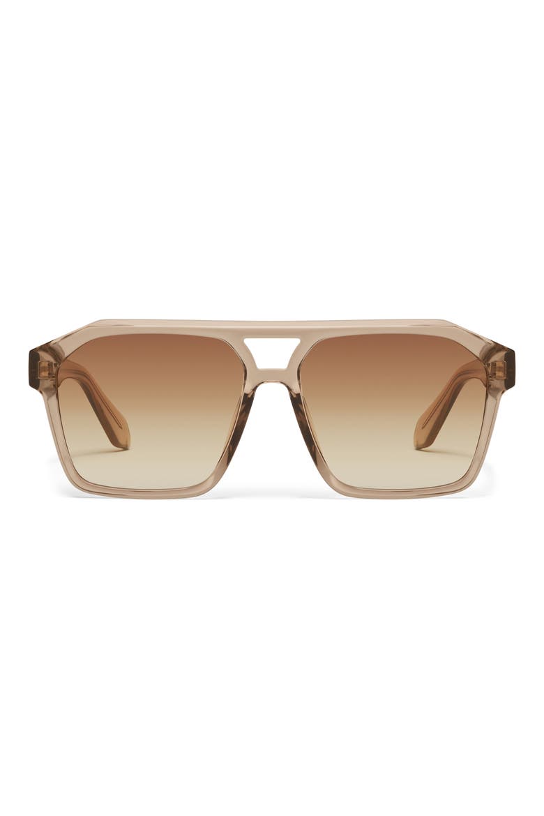 Soundcheck 57mm Gradient Aviator Sunglasses, Main, color, SAND/ SEPIA