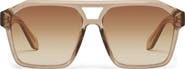 QUAY Soundcheck 57mm Gradient Aviator Sunglasses