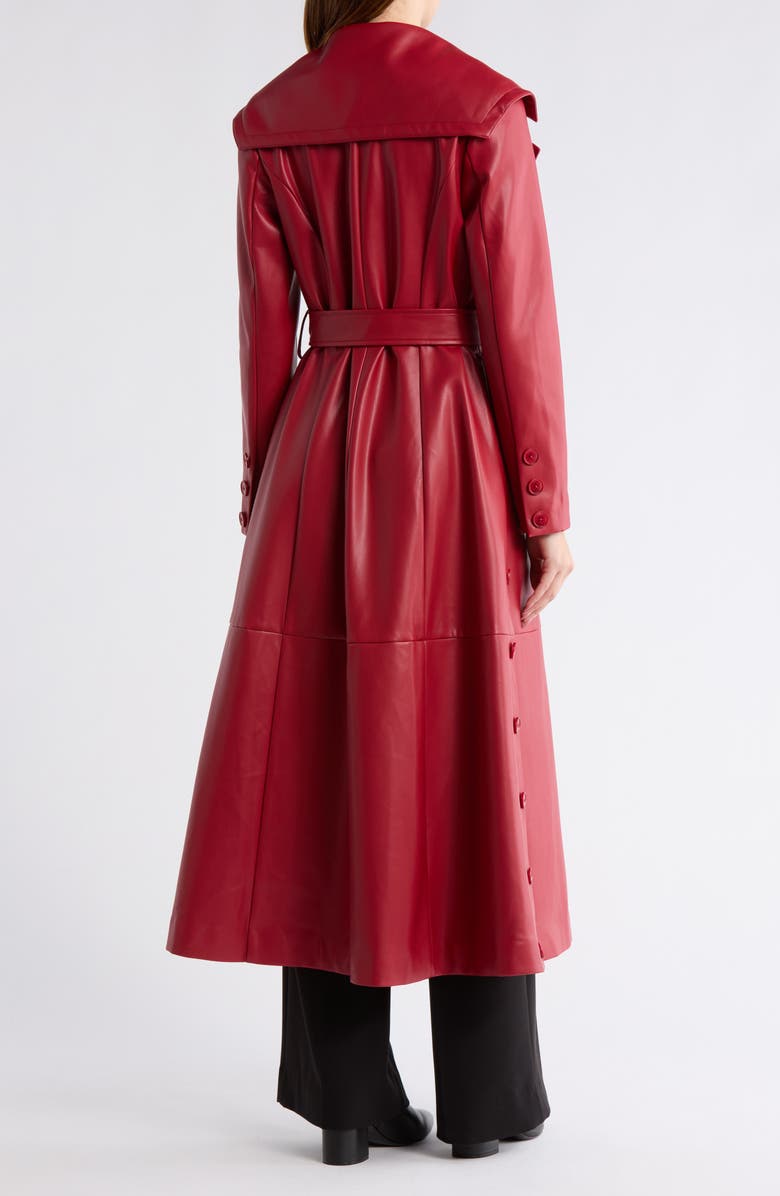 Hutch Reed Faux Leather Coat, Alternate, color, Red