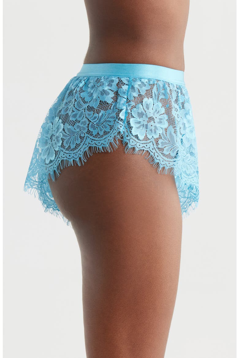 Embroidered Lace Tap Boyshorts, Alternate, color, BLUE