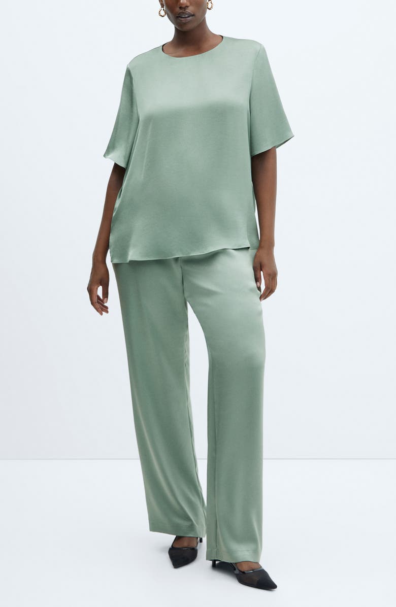 MANGO Massim Satin Top, Alternate, color, 