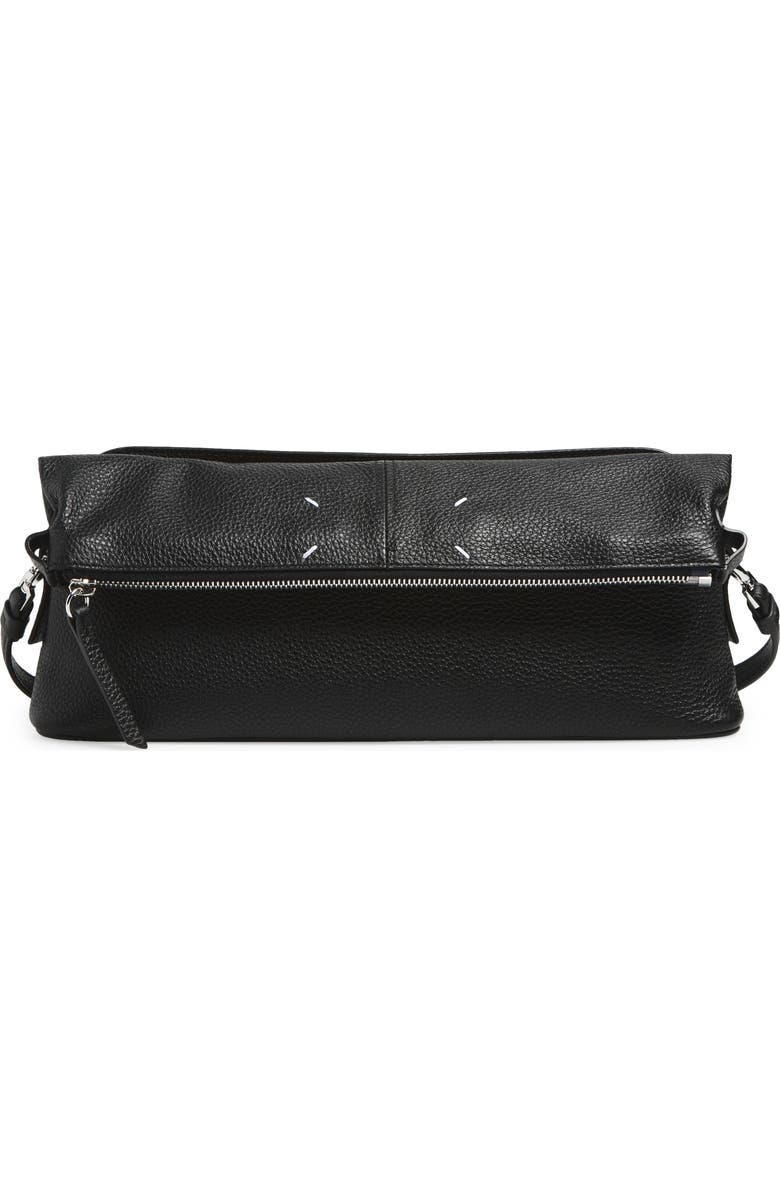Maison Margiela 5AC Leather Crossbody Bag, Main, color, Black