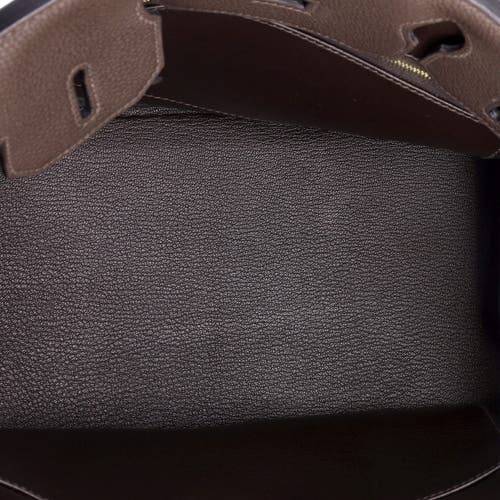 Pre-owned Hermes Hermes Birkin Handbag Brown Novillo With Gold Hardware 30 In Brown