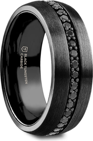 Larson Jewelers Valiant Sapphire Tungsten Ring