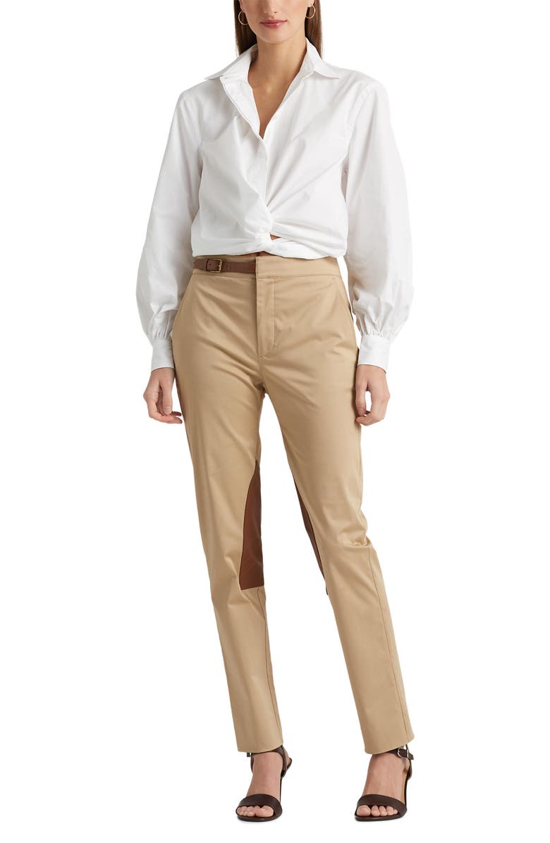 Lauren Ralph Lauren Broadcloth Cotton Button-Up Shirt, Alternate, color, 