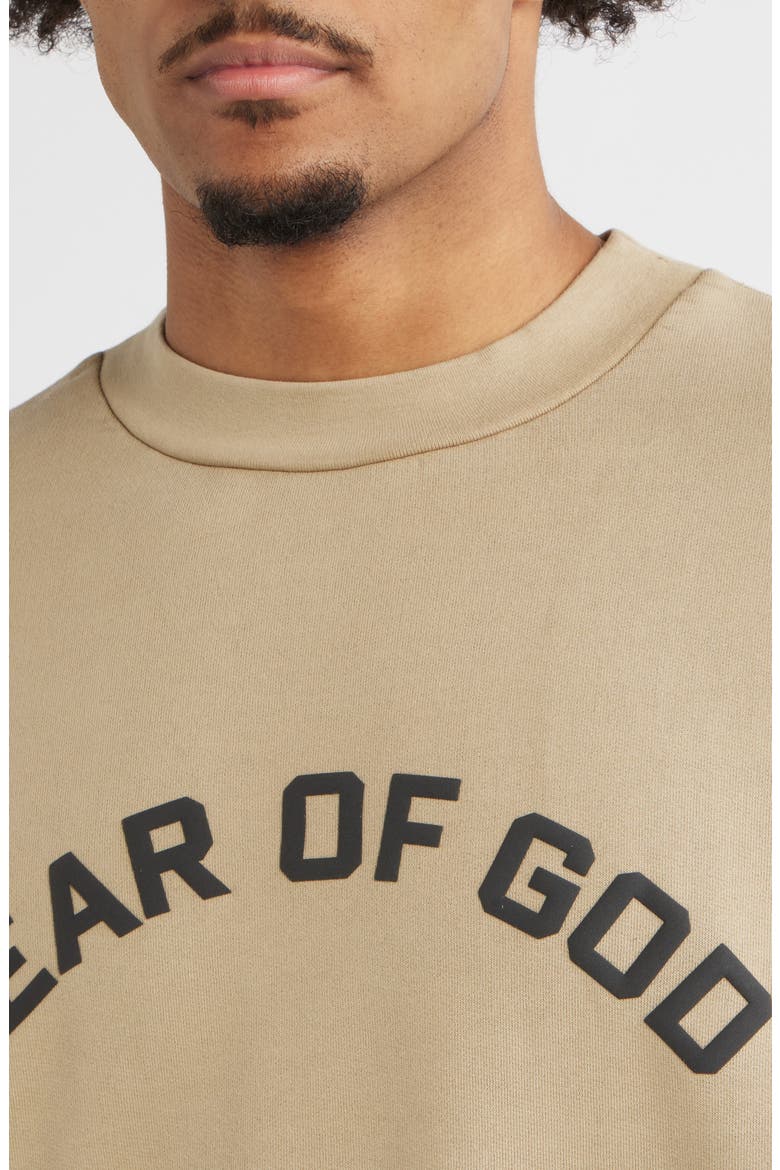 '90s Fit Training Logo Crewneck Sweatshirt, Alternate, color, FADED DUNE