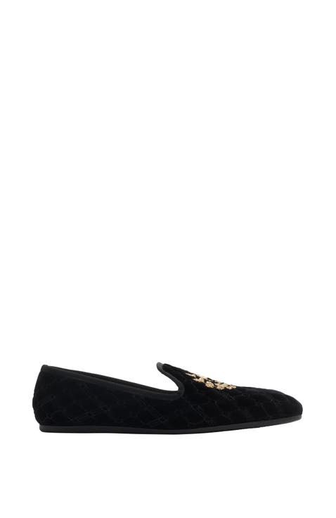 Quilted Velvet Estate Slippers