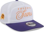 New Era Men's New Era White/Purple Phoenix Suns 2025 NBA Draft On-Stage Nylon 19TWENTY Adjustable Hat