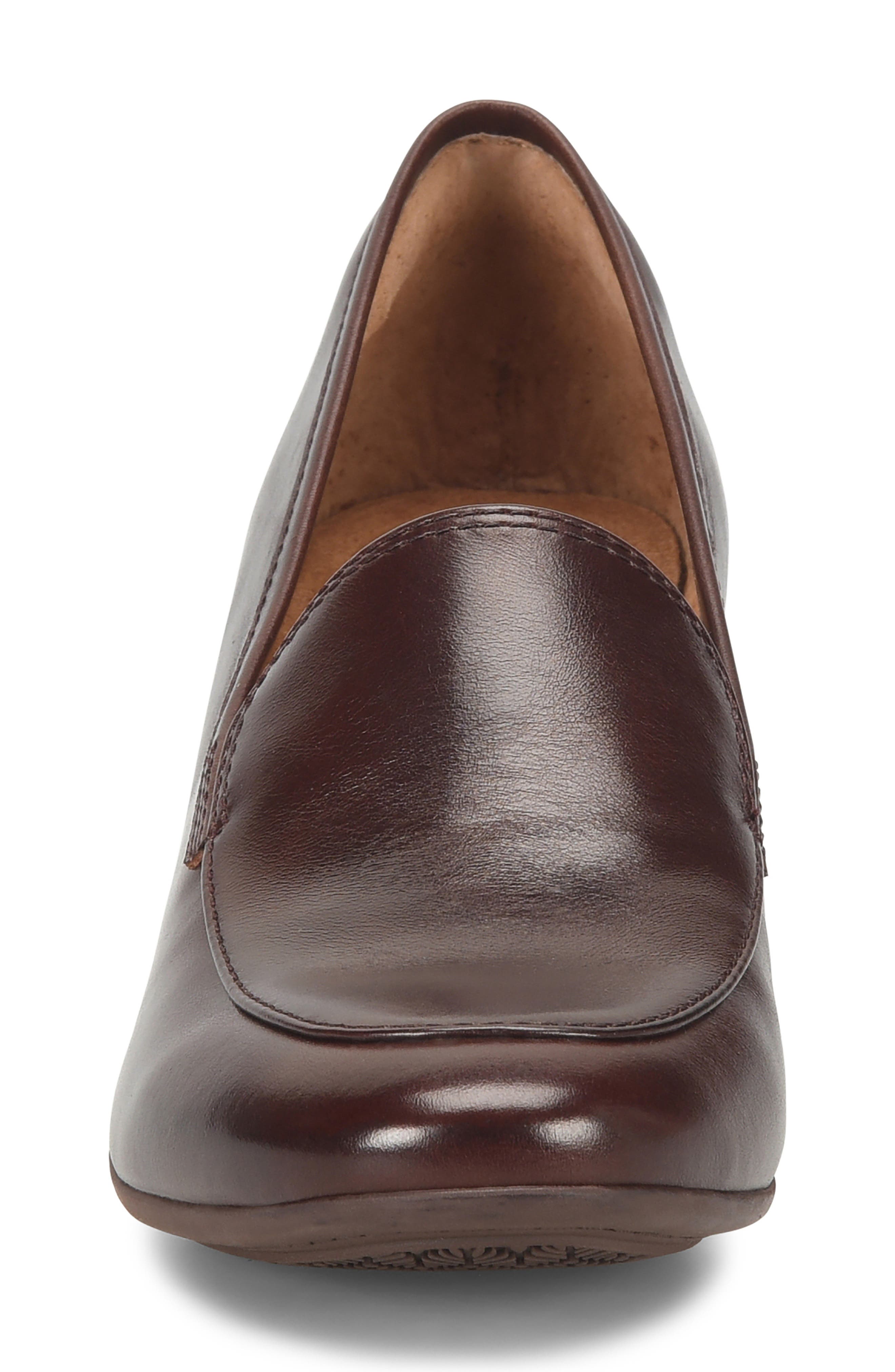 Söfft Lucinda Water Resistant Loafer Pump, Alternate, color, Chocolate