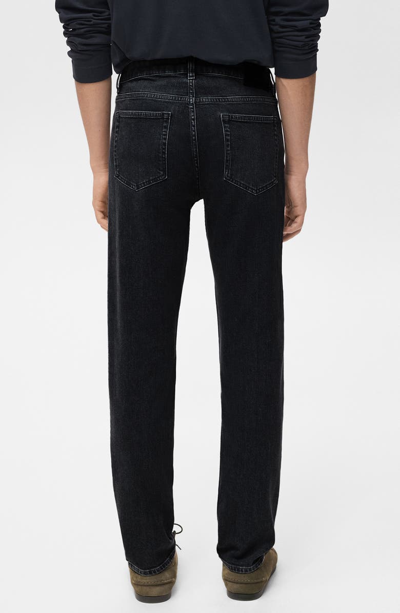 MANGO Patrick Ultrasoft Touch Slim Fit Jeans, Alternate, color, Black Denim