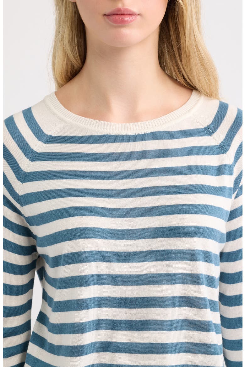 Stripe Sweater, Alternate, color, BLUE