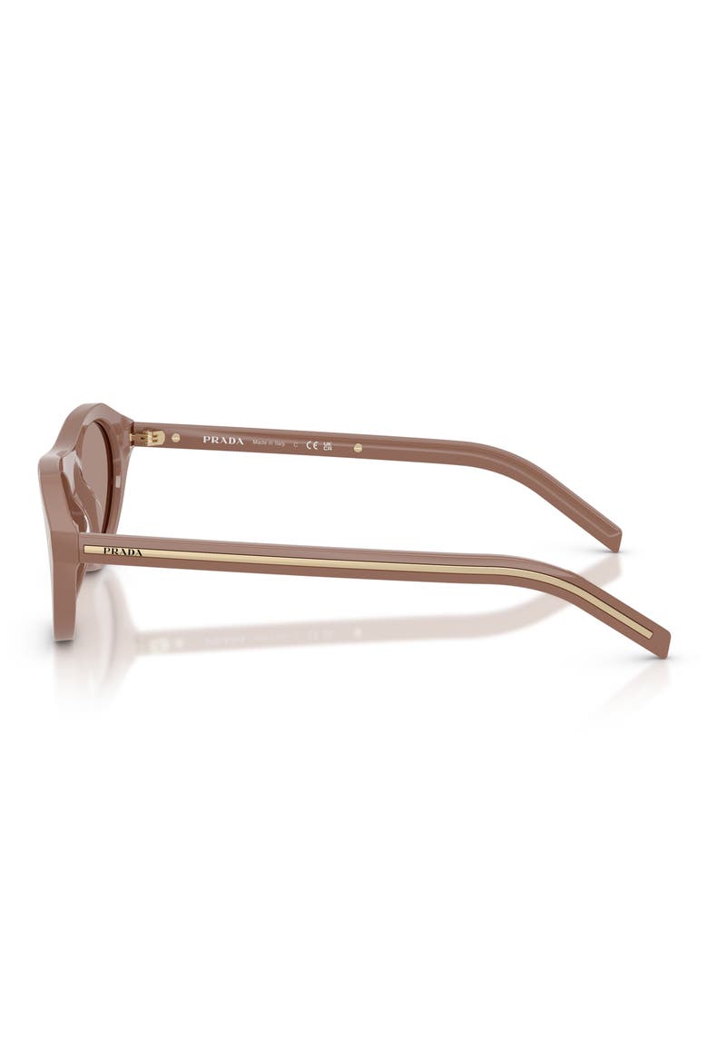 51mm Irregular Sunglasses, Alternate, color, PECAN / BROWN