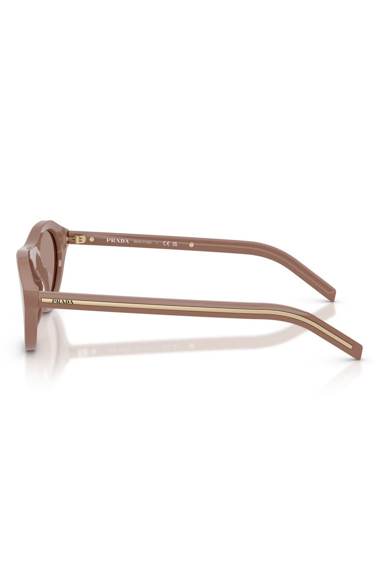 Prada 51mm Irregular Sunglasses, Alternate, color, Pecan / Brown